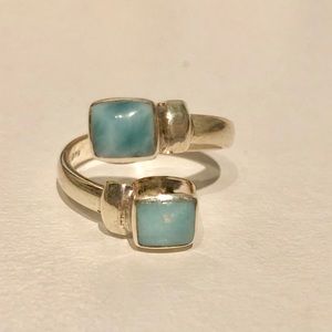 SOLD Dominican Larimar Adjustable ring